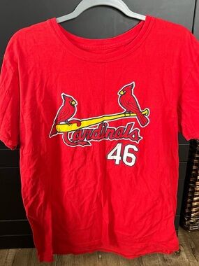 Majestic Red St. Louis Cardinals 'Cardinals 46' Short Sleeve Tee